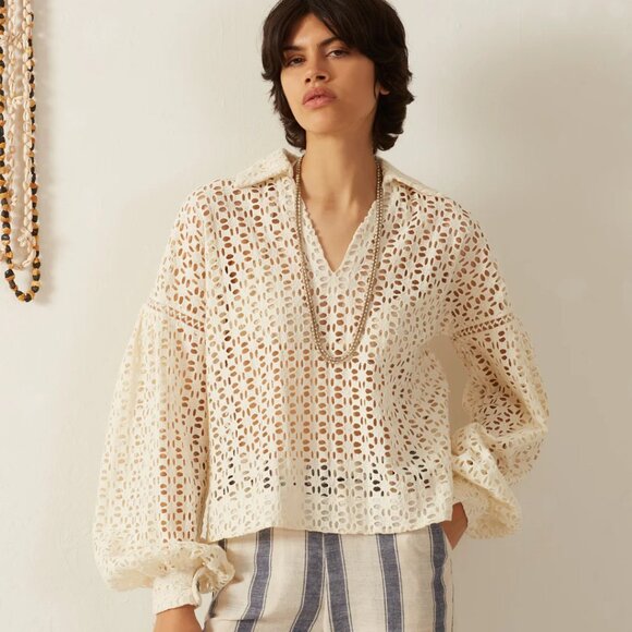 Dylan Clover Eyelet Top - Picture 1 of 5